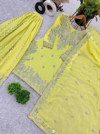 Chinon Off-Shoulder Silk Suits
