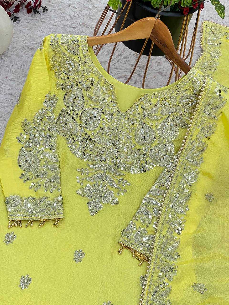 Chinon Off-Shoulder Silk Suits