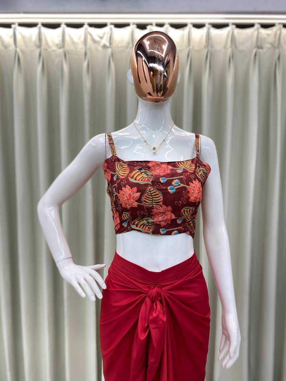 Crepe Silk  Indo Western Dresses Party wear Designer Suit