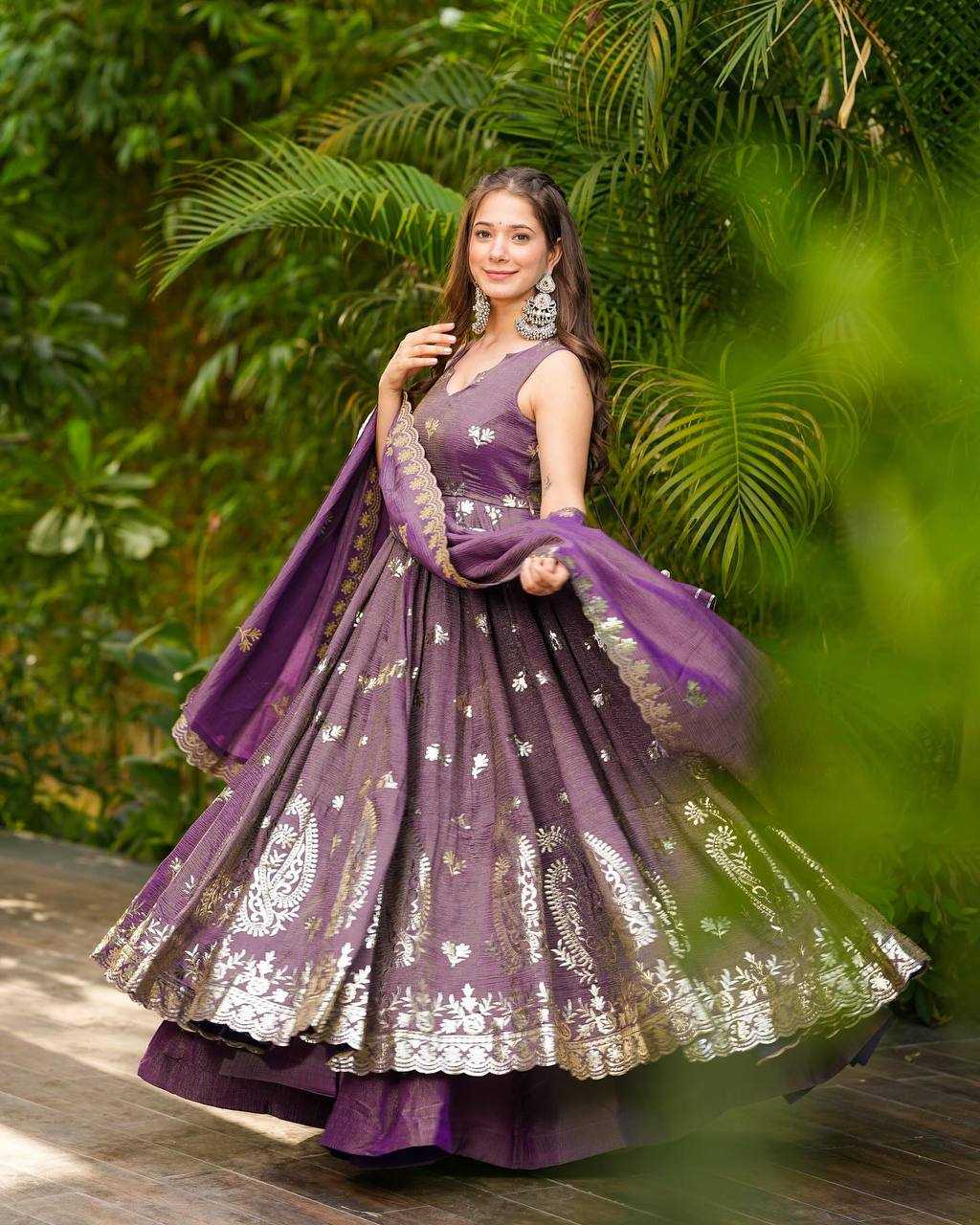 Crunchi Silk  Palazzo Suit