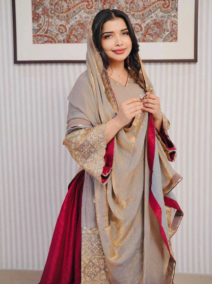 Crush Silk  Wedding Collections Embroidered Lehenga Lehenga With Dupatta