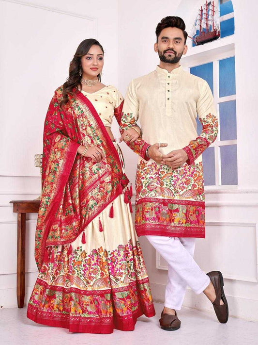 Dola Silk  Matching Ethnic Outfits