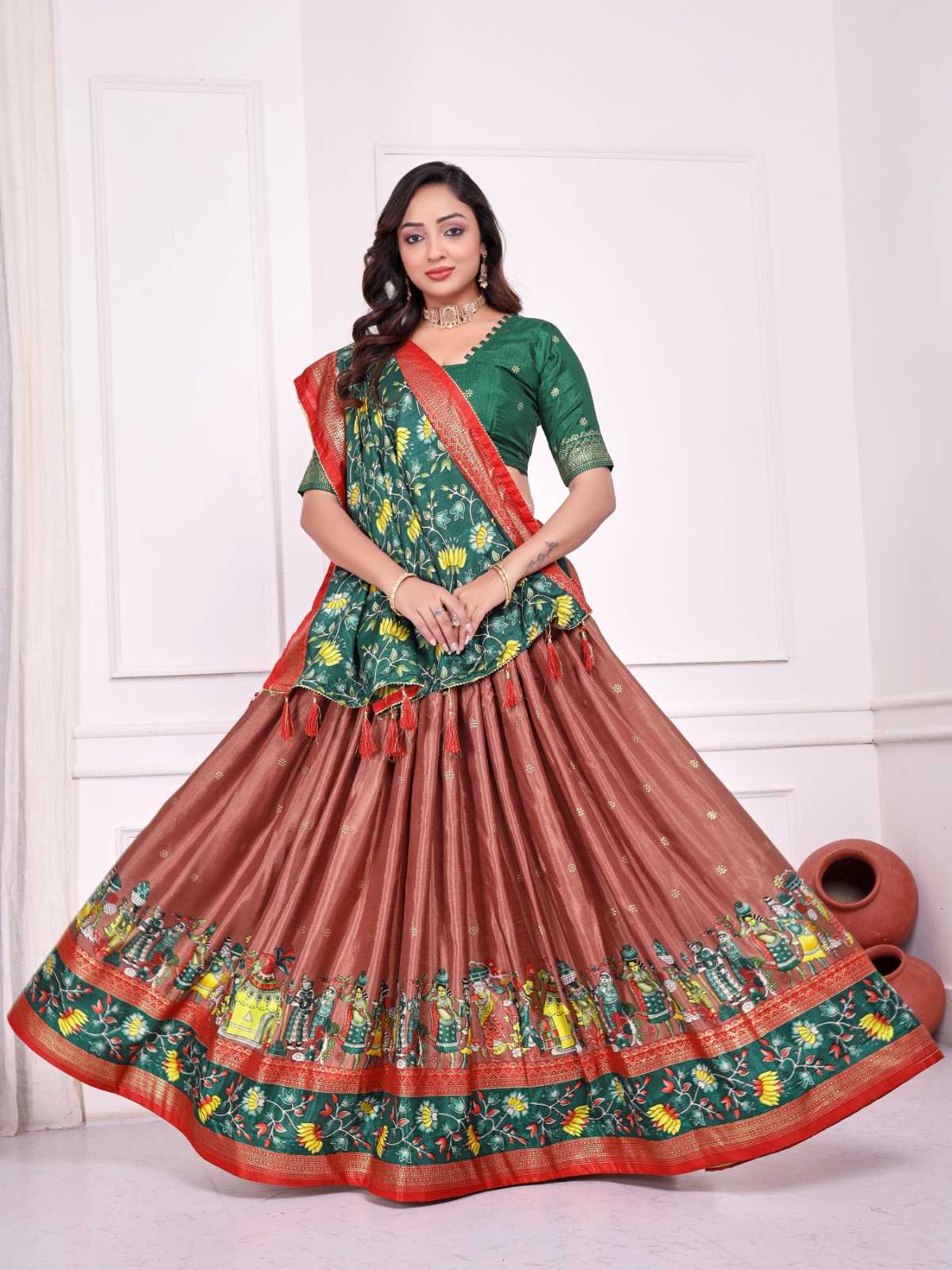 Dola Silk  Couple Wear  Matching Ethnic Outfit