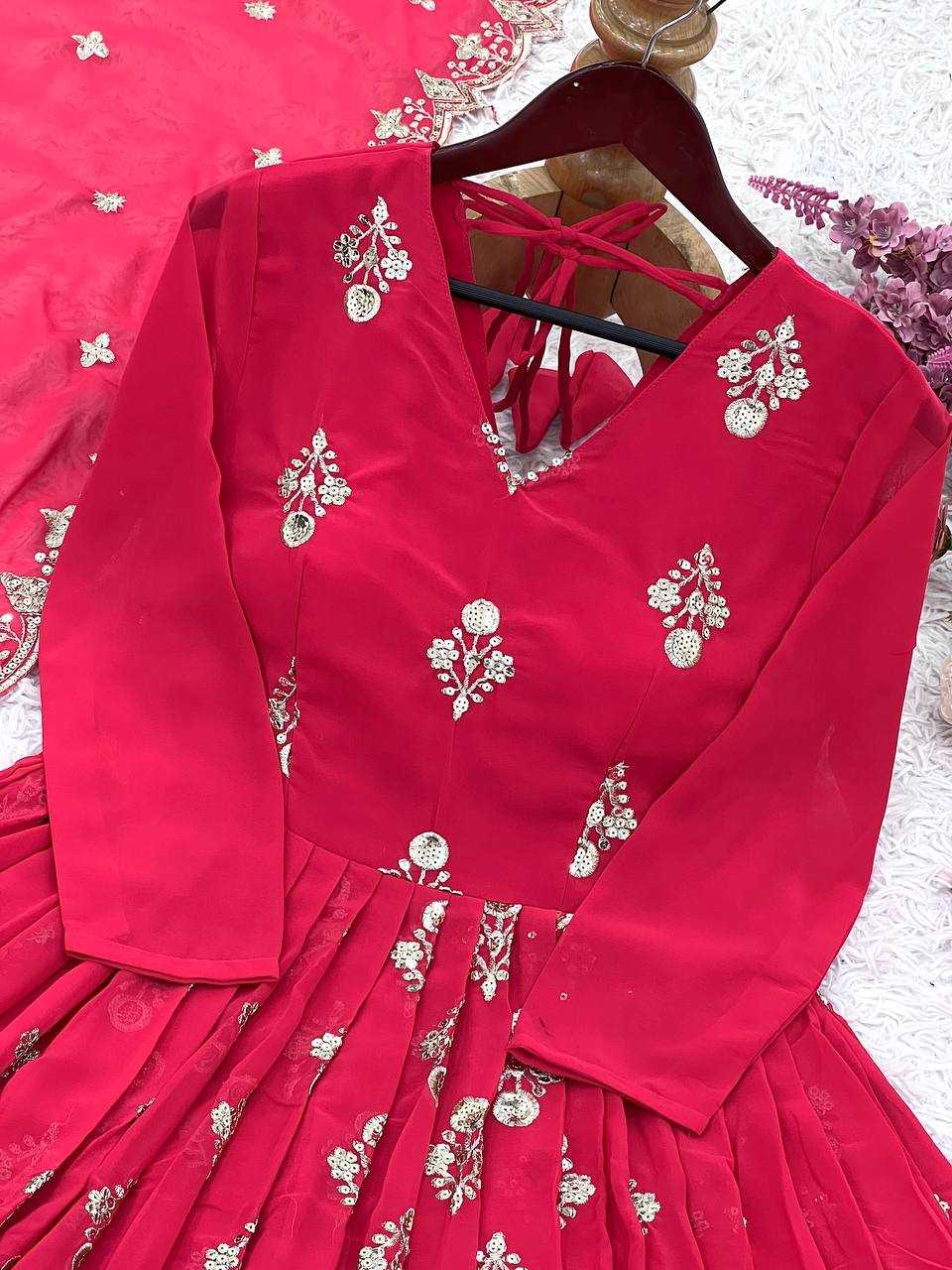 Faux Georgette Gowns