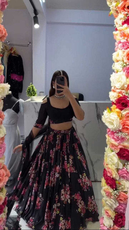 Faux Georgette Lehengas Plus Size Collections