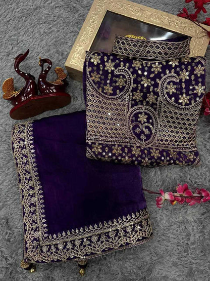 FENDY Lace Border  Ananya Pandey Saree Collection