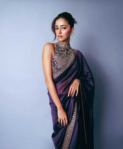 FENDY Lace Border  Ananya Pandey Saree Collection