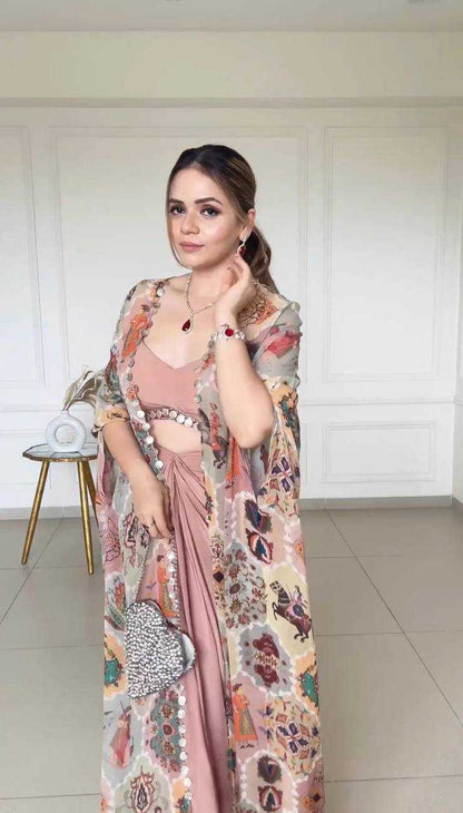 FIONA SILK  INDO WESTERN DRESS