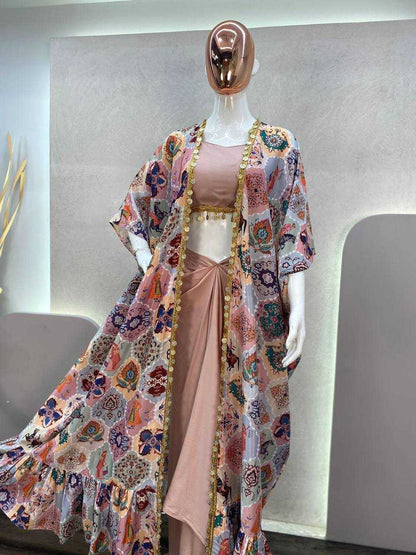 FIONA SILK  INDO WESTERN DRESS