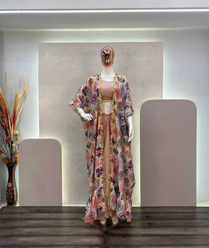 FIONA SILK  INDO WESTERN DRESS