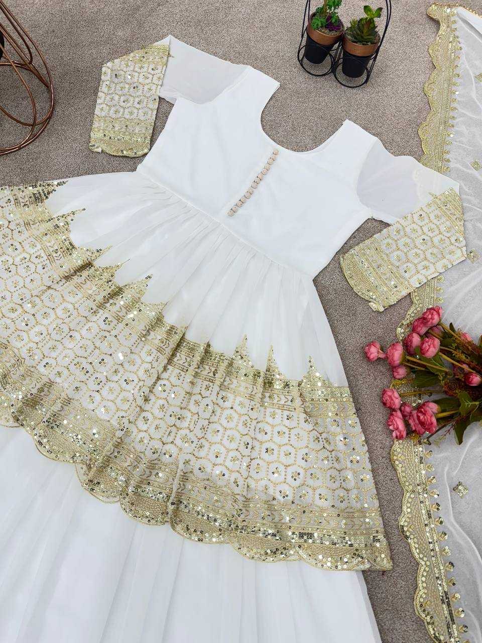 Georgette  Embroidered  Lehengas Wedding Collections