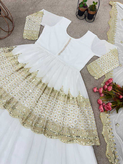 Georgette  Embroidered  Lehengas Wedding Collections