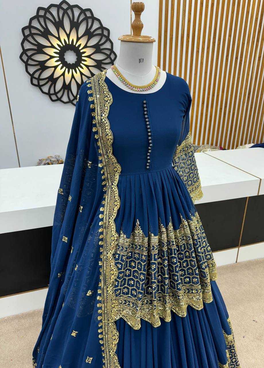 Georgette  Embroidered  Lehengas Wedding Collections
