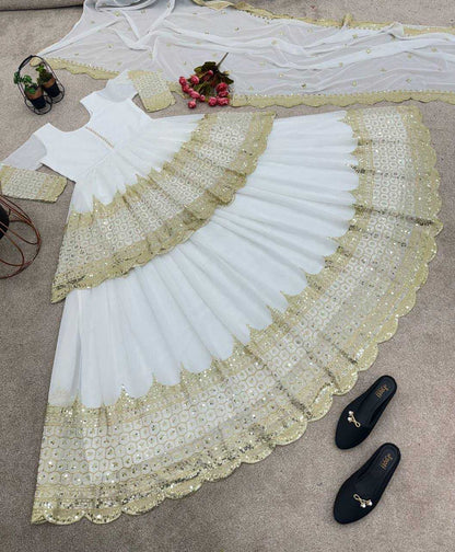 Georgette  Embroidered  Lehengas Wedding Collections
