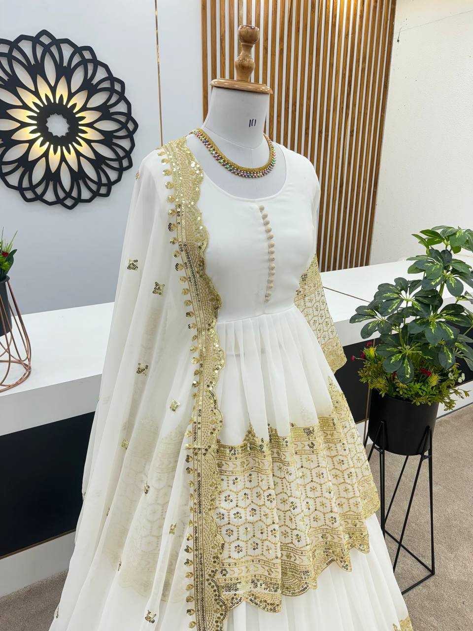 Georgette  Embroidered  Lehengas Wedding Collections