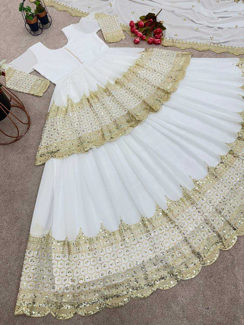 Georgette  Embroidered  Lehengas Wedding Collections