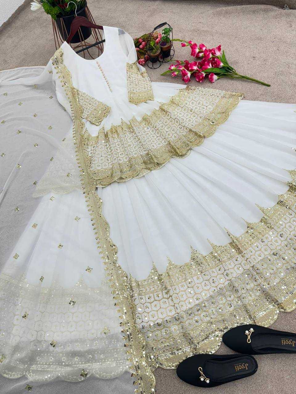 Georgette  Embroidered  Lehengas Wedding Collections