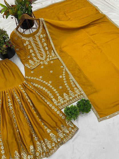 Georgette  Sharara Salwar Suit Wedding Collection
