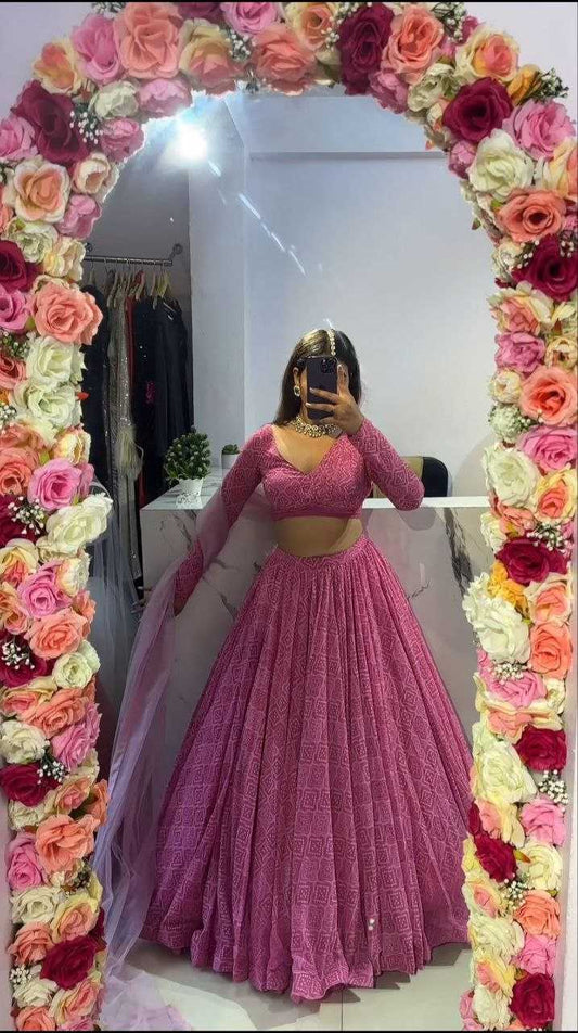 Georgette  Lehengas Wholesale Fancy Lehenga Printed Lehenga Lehenga With Cancan Manufacturer