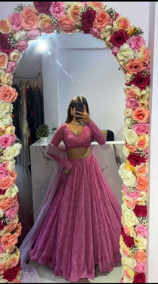 Georgette  Lehengas Wholesale Fancy Lehenga Printed Lehenga Lehenga With Cancan Manufacturer