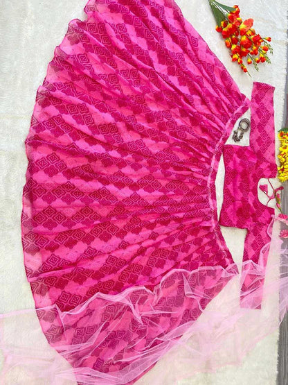 Georgette  Lehengas Wholesale Fancy Lehenga Printed Lehenga Lehenga With Cancan Manufacturer