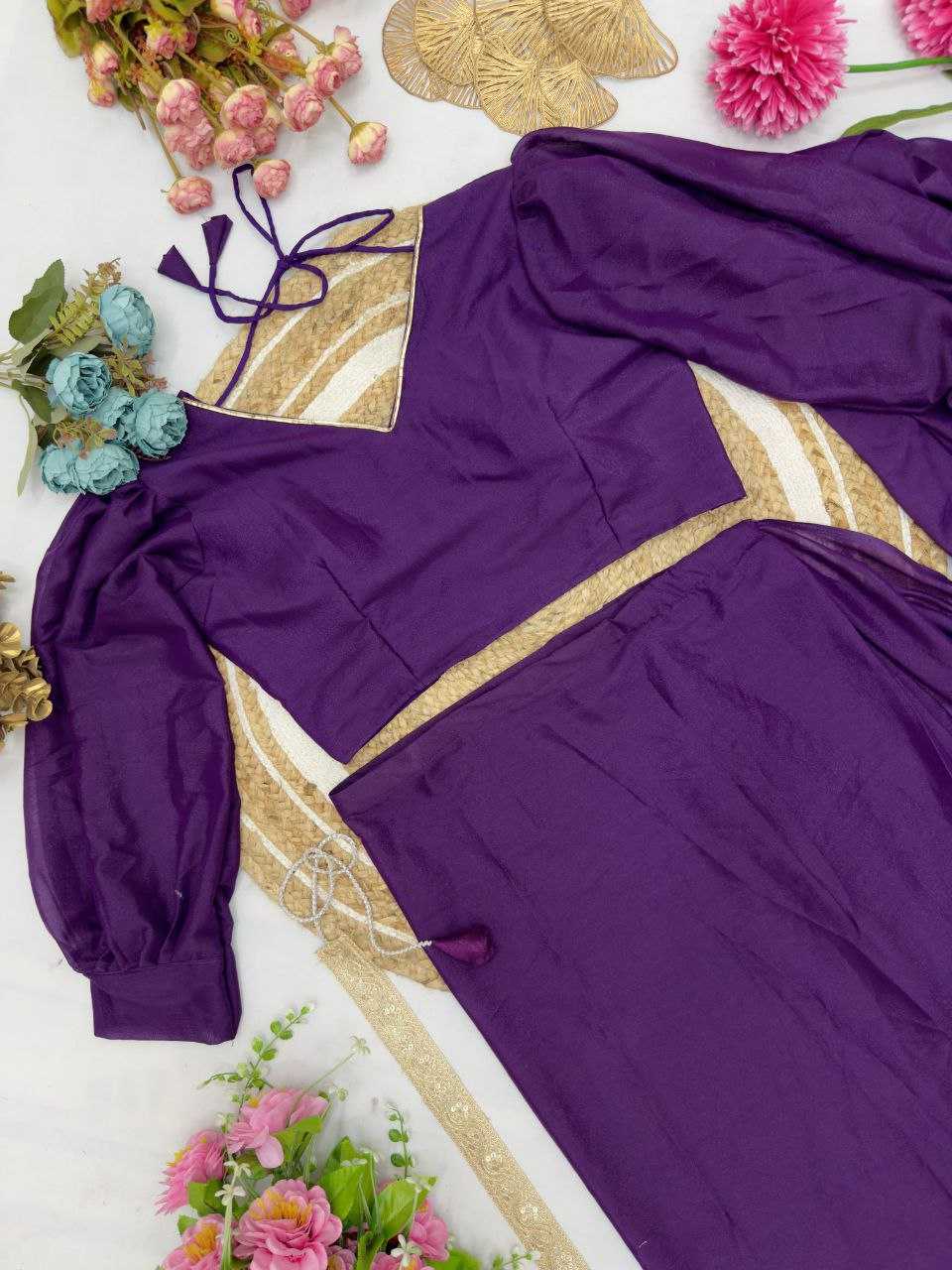 Georgette Ruffle Sarees Bollywood Saree Collections
