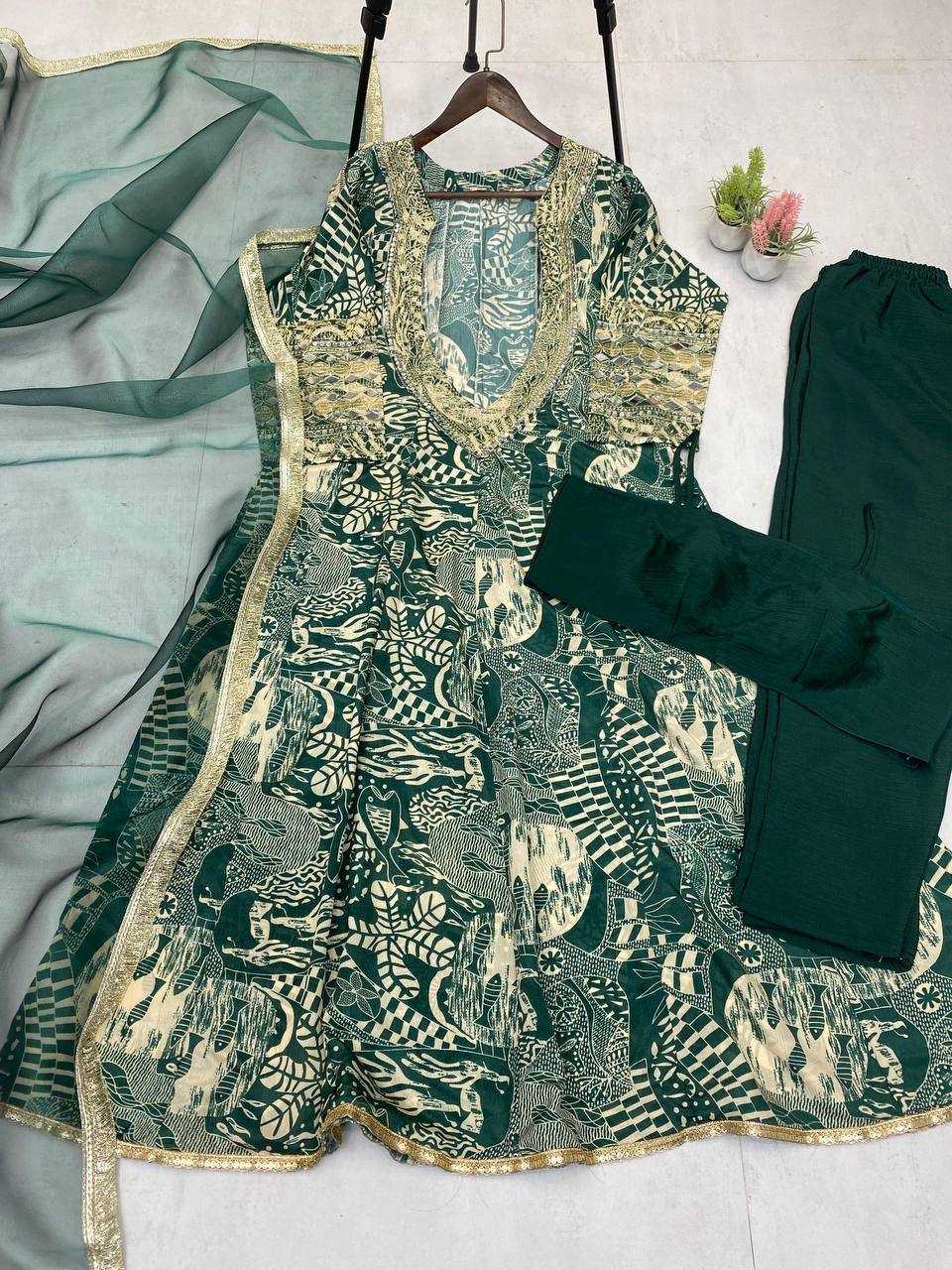 Georgette  Indo Western Dresses