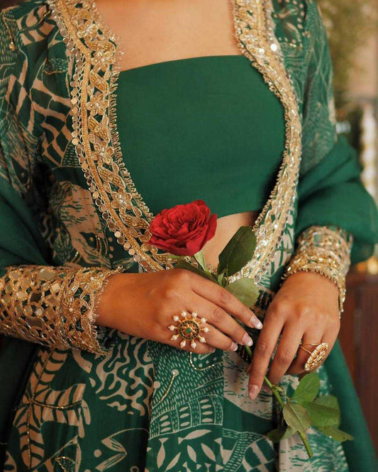Georgette  Indo Western Dresses