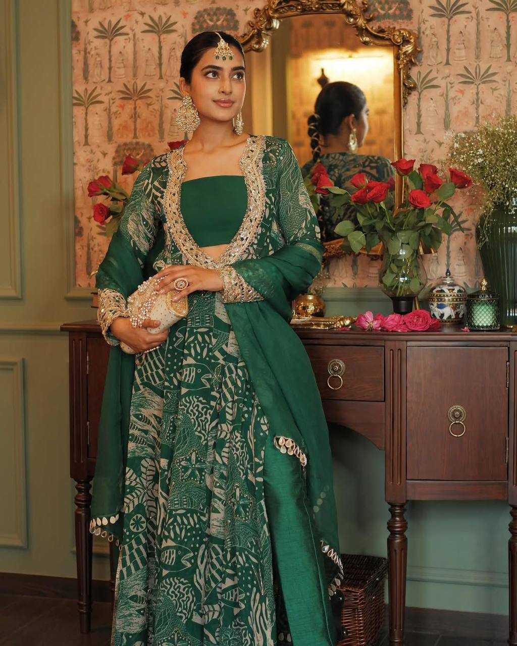 Georgette  Indo Western Dresses