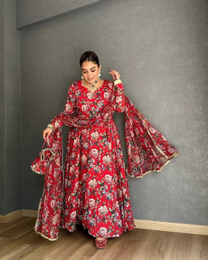 Georgette  Gowns Plus Size Collections
