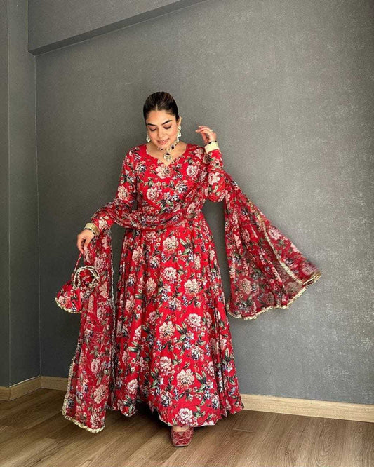 Georgette  Gowns Plus Size Collections