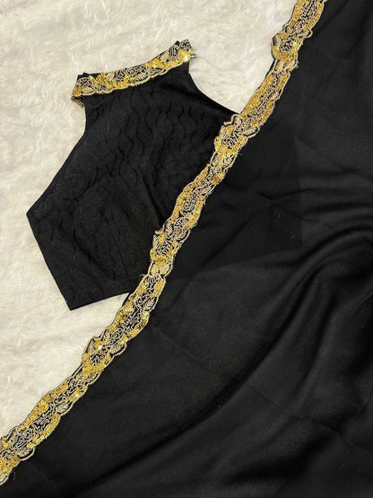 Georgette   Kiara Advani Bollywood  Sarees Collections