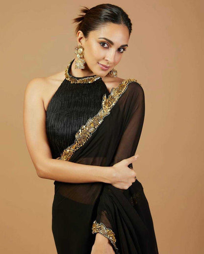 Georgette   Kiara Advani Bollywood  Sarees Collections