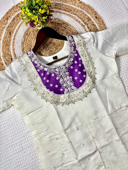 Heavy Roman Silk Kurti Plus Size Collections