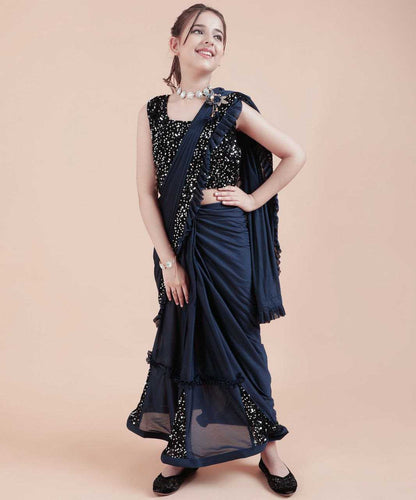 Lycra  Kids Wear  Saree