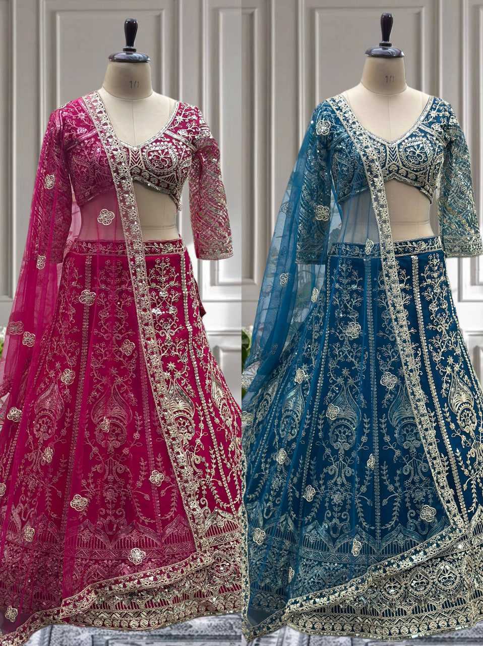 Designer Embroidered Fancy  Net  Lehenga