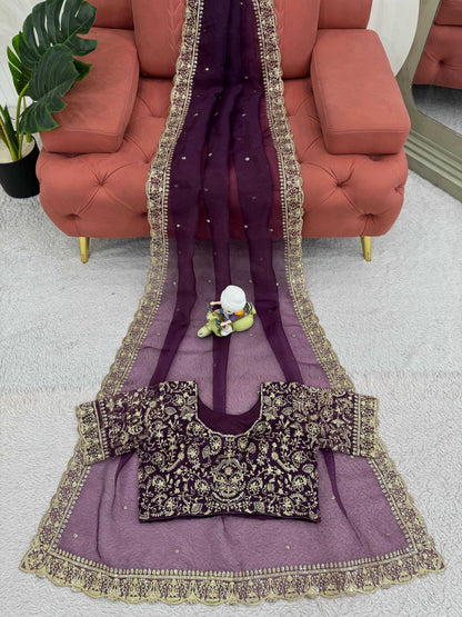 Organza Silk   Designer  Cocktail Party Collections