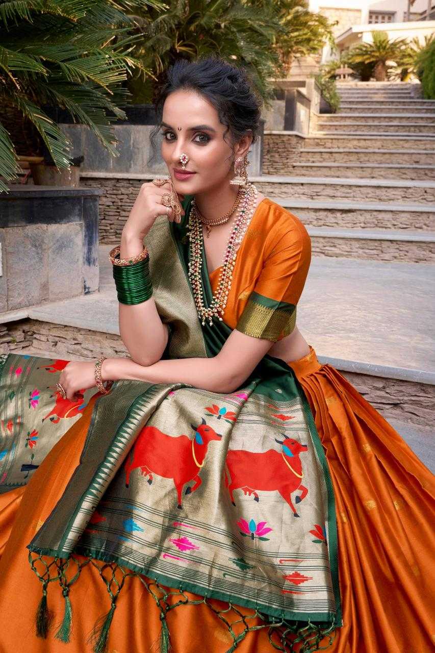 Paithani Silk  Zari Work  Wedding  /  Festive Collections