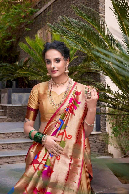 Paithani Silk  Zari Work  Wedding  /  Festive Collections