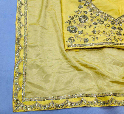 Pure Chiffon Embroidered Fancy Party Wear Jhanvi Kapoor  Bollywood  Saree Collections