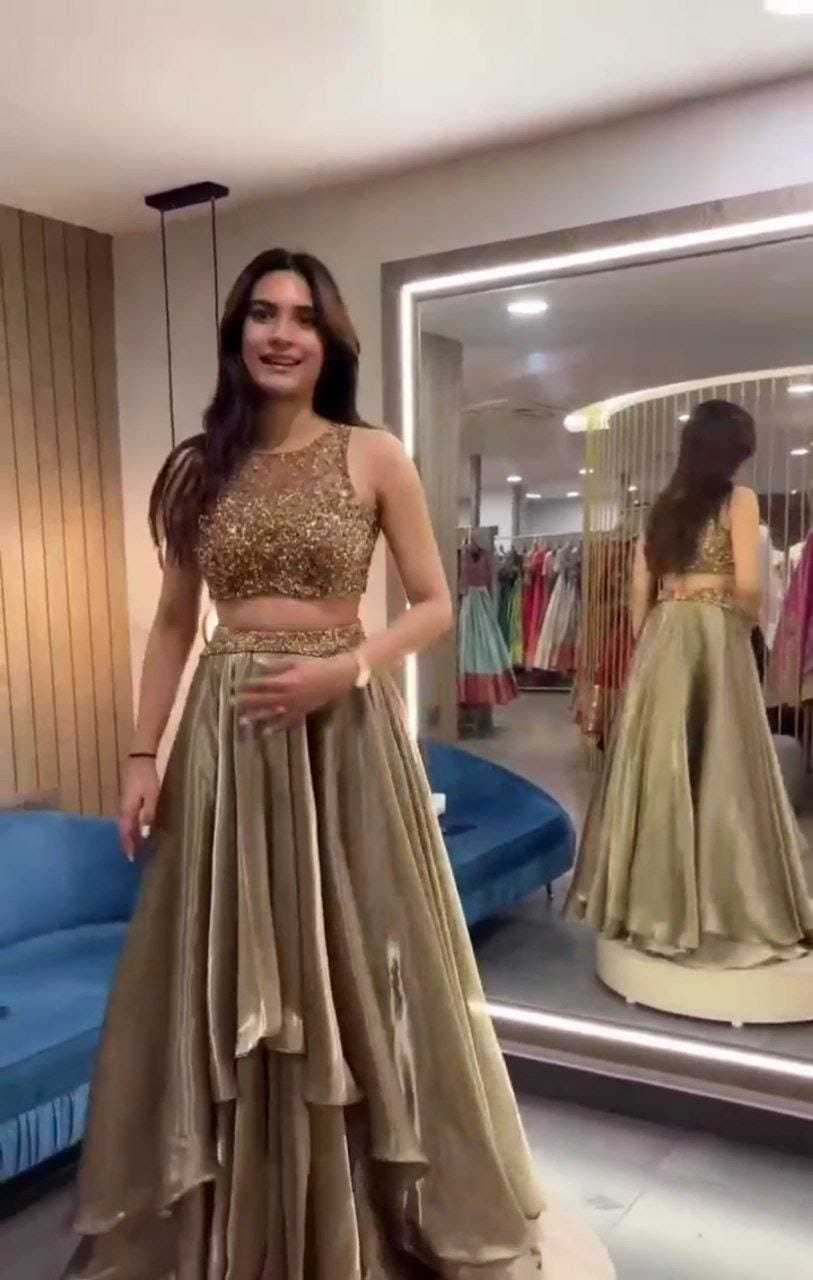 Satin Net Fancy  Lehengas Plus Size Collections