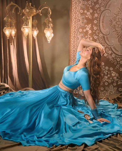 Satin Lehengas Plus Size Collections