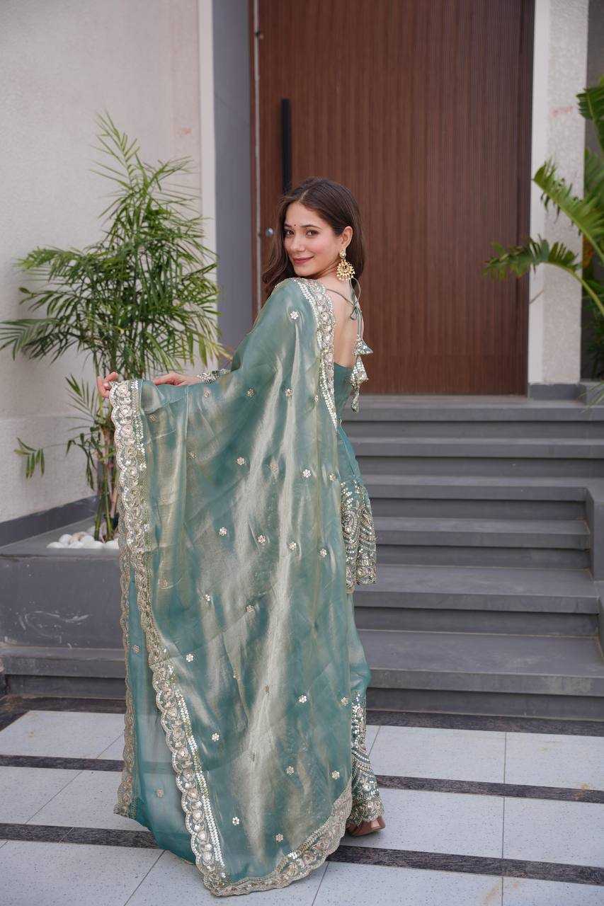 Satin Silk  Sharara Salwar Suits