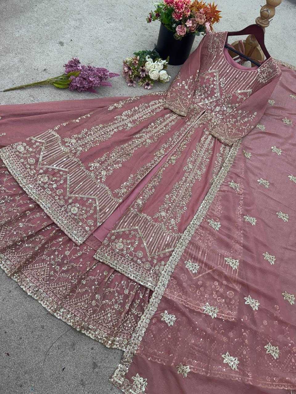 Silk Sharara Salwar Suit
