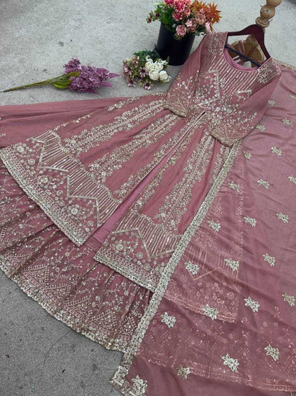 Silk Sharara Salwar Suit