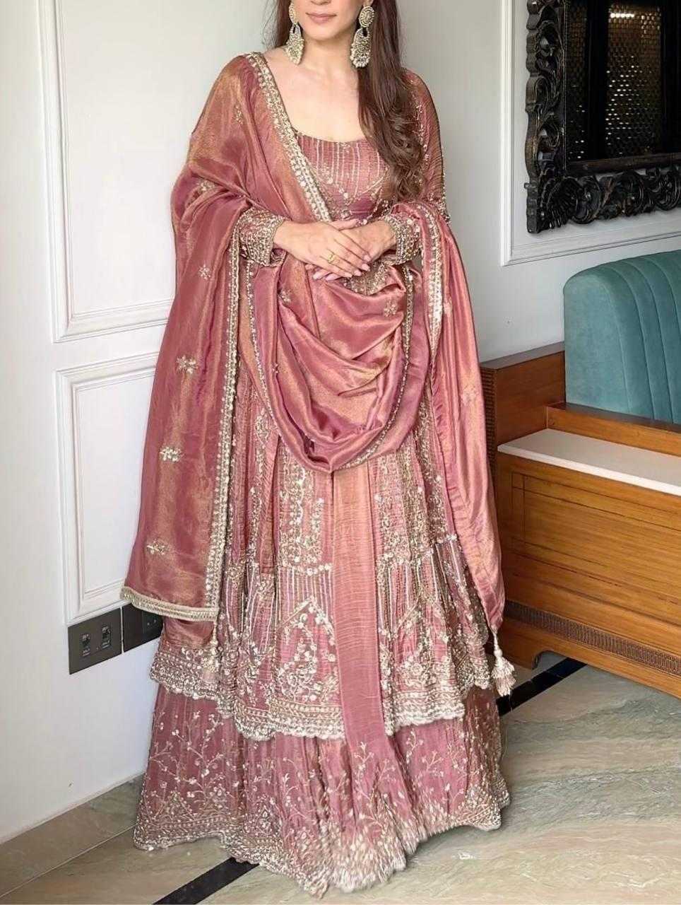 Silk Sharara Salwar Suit
