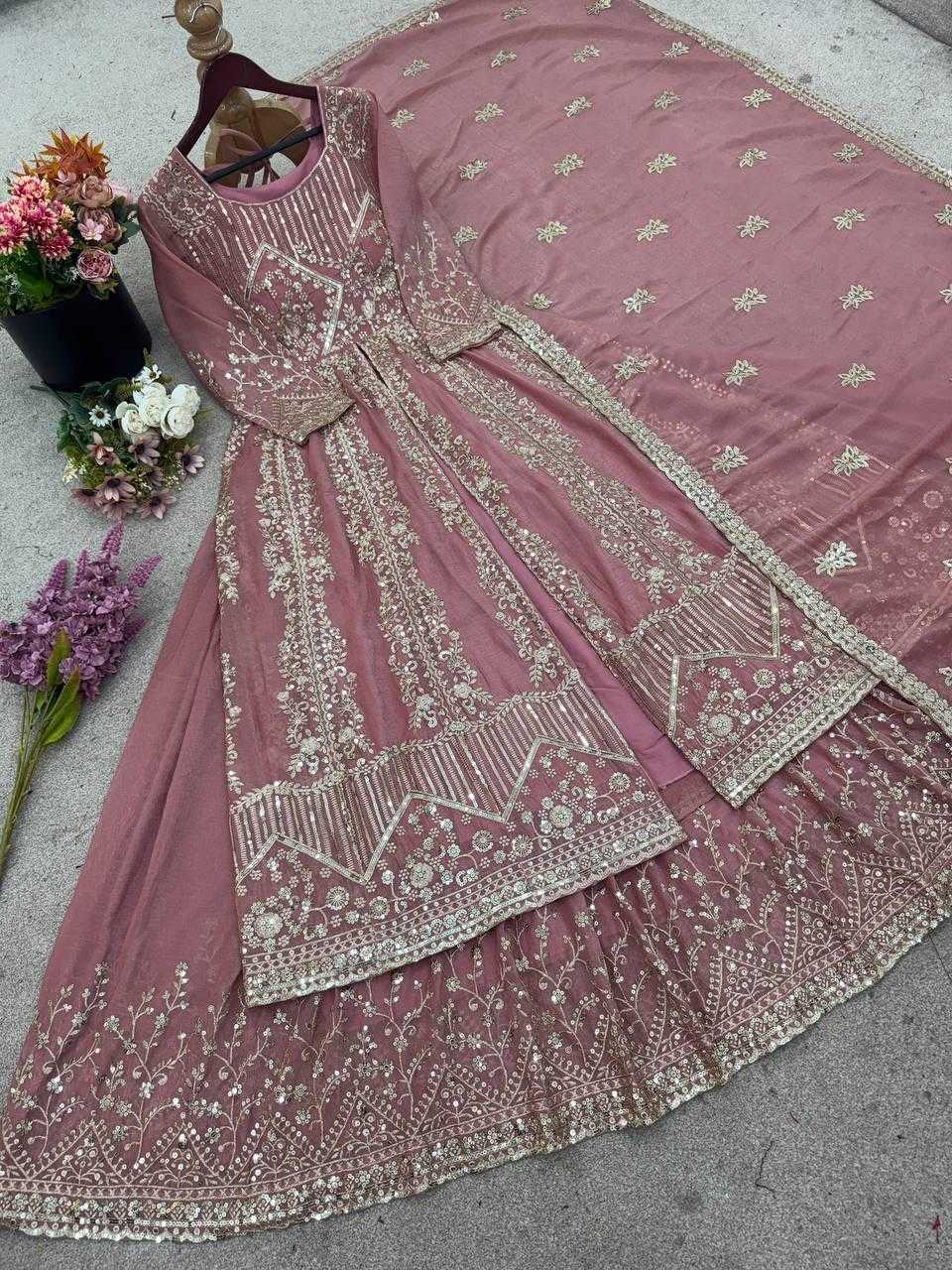 Silk Sharara Salwar Suit