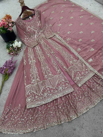 Silk Sharara Salwar Suit