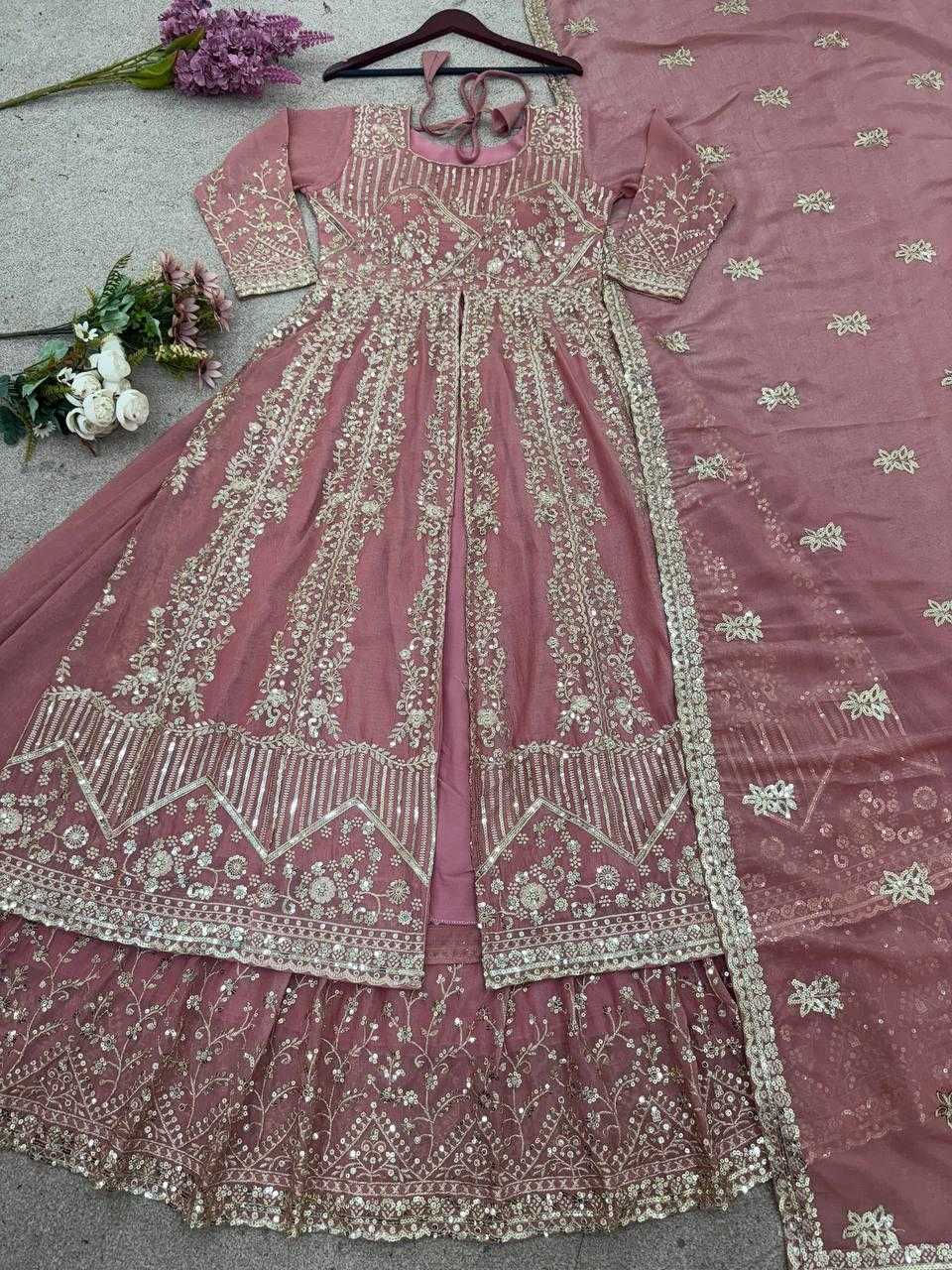 Silk Sharara Salwar Suit