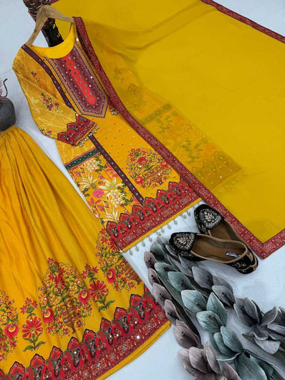 Printed  Silk Suit